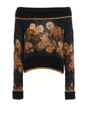 TWINSET: U-Boot-Ausschnitt - U-Boot-Pullover - Blumenmuster