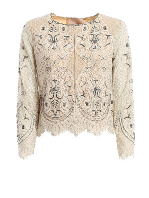 TWINSET: Chaquetas casual - Chaqueta Casual - Crema