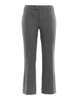 TWINSET: pantaloni casual - Pantaloni bootcut in misto lana