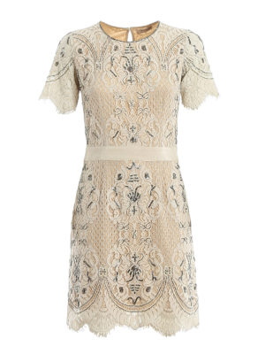 TWINSET: Vestidos de cóctel - Vestido De Cóctel - Beis Claro