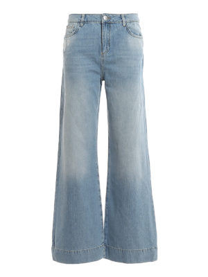 TWINSET: flared jeans - Faded flared jeans