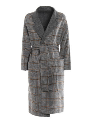 TWINSET: cappotti al ginocchio - Cappotto reversibile in misto lana