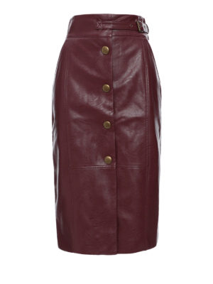 TWINSET: Lederröcke - Lederrock - Bordeaux