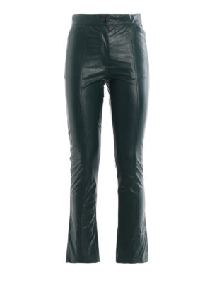 TWINSET: pantaloni in pelle - Pantaloni skinny in ecopelle
