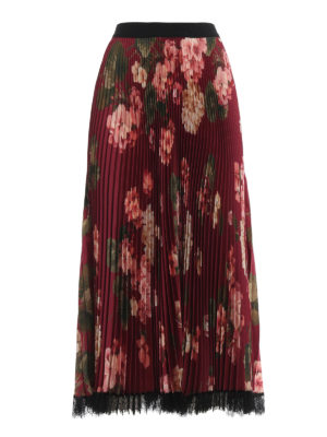 TWINSET: Gonne Lunghe - Gonna lunga plissé floreale