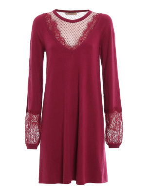 TWINSET: short dresses - Lace detailed dress