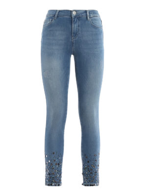 TWINSET: skinny jeans - Sequined jeans