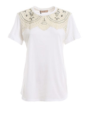 TWINSET: Camisetas - Camiseta - Blanco