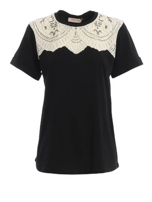 TWINSET: Camisetas - Camiseta - Negro