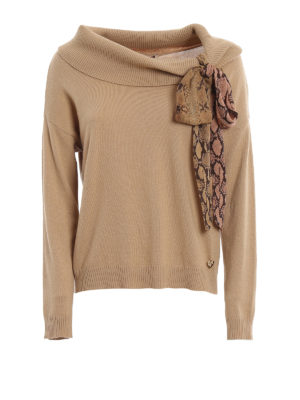 TWINSET: Rollkragenpullover  und Polo-Ausschnitt - Rollkragenpullover - Dunkelbeige
