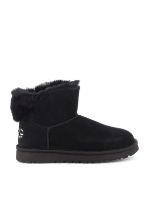 UGG: ankle boots - Classic Bling Mini black booties