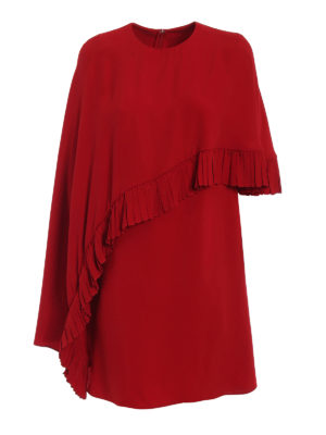 VALENTINO: abiti da cocktail - Abito girocollo con mantellina asimmetrica