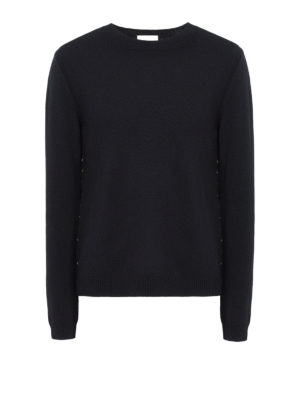 VALENTINO: maglia collo rotondo - Pull in cashmere Rockstud Untitled
