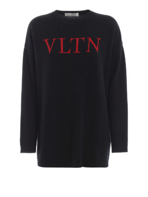 VALENTINO: Suéteres con cuello pico - Suéter Cuello Redondo - Vltn