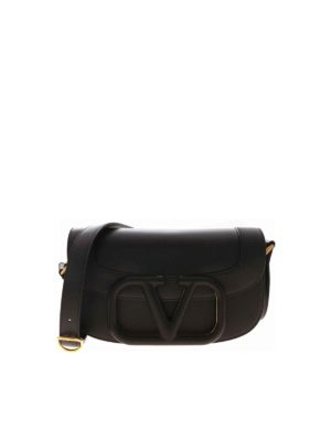 VALENTINO: cross body bags - Supervee shoulder bag in black