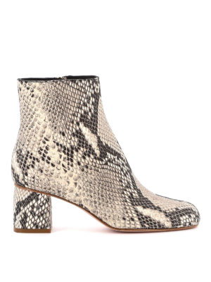 VALENTINO GARAVANI: ankle boots - Reptile print leather booties