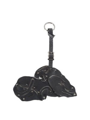 VALENTINO GARAVANI: portachiavi - Ciondolo pantera in pelle