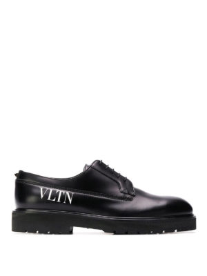 VALENTINO GARAVANI: scarpe stringate - Scarpe Oxford in pelle liscia VLTN