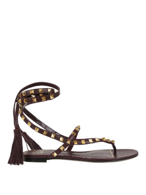 VALENTINO GARAVANI: sandals - Rockstud thong sandals