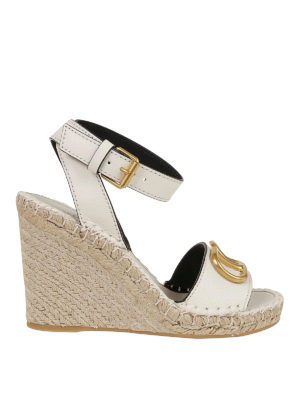 VALENTINO GARAVANI: sandals - Vlogo wedge sandals