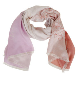 VALENTINO GARAVANI: scarves - Vlogo cashmere silk scarf