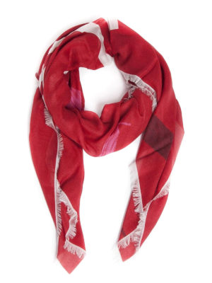 VALENTINO GARAVANI: sciarpe e foulard - Sciarpa con stampa VLTN