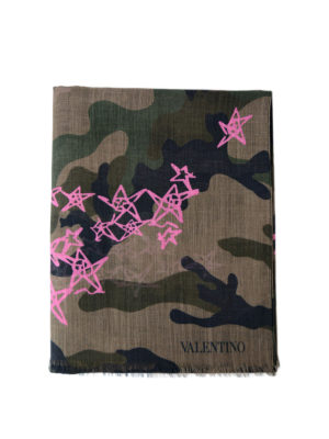 VALENTINO GARAVANI: sciarpe e foulard - Sciarpa Zandra camouflage e rosa