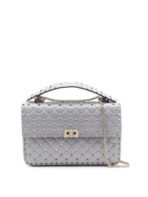VALENTINO GARAVANI: shoulder bags - Rockstud Spike large shoulder bag