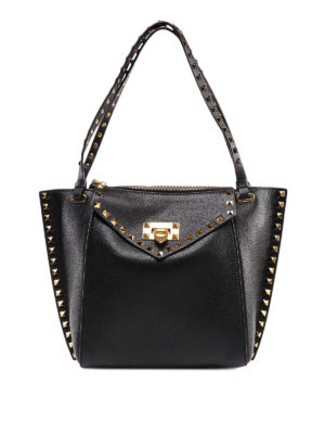 VALENTINO GARAVANI: shopper - Shopper Rockstud Hype piccola