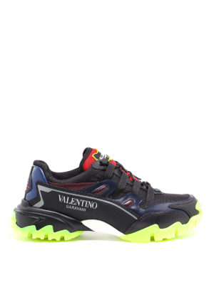 VALENTINO GARAVANI: trainers - Climbers leather and fabric sneakers