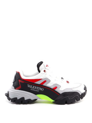 VALENTINO GARAVANI: trainers - Climbers leather and fabric sneakers
