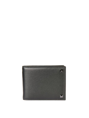 VALENTINO GARAVANI: portafogli - Portafoglio in pelle con borchie