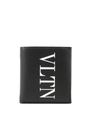 VALENTINO GARAVANI: portafogli - Portafoglio VLTN in pelle nera