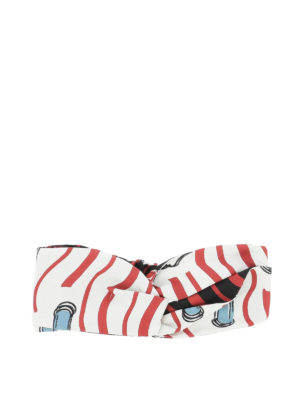 VALENTINO: accessori per capelli - Fascia per capelli Lipstick in seta