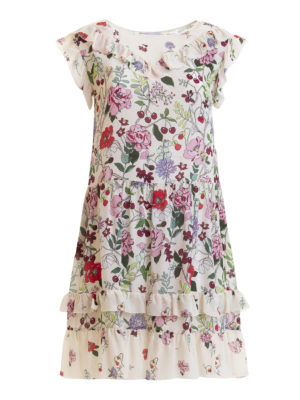 VALENTINO RED: cocktail dresses - Cherry Blossom print silk dress
