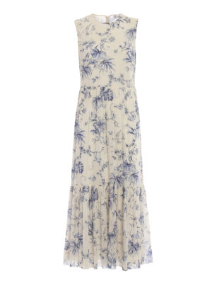 VALENTINO RED: cocktail dresses - Monkey print stretch silk dress