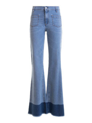 VALENTINO RED: flared jeans - Rear butterfly patch jeans