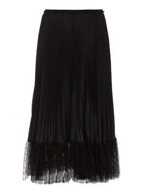 VALENTINO RED: Faldas media pierna y semilargas - Falda Semilarga - Negro