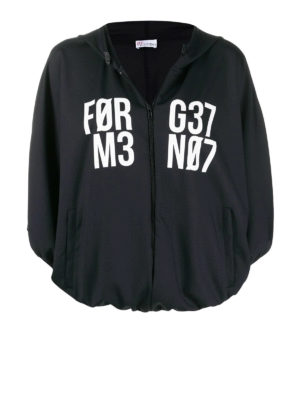 VALENTINO RED: Sweatshirts & Sweaters - Forget Me Not print hoodie