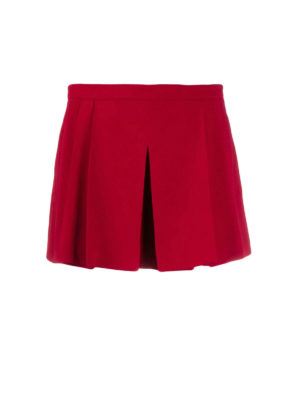 VALENTINO RED: Trousers Shorts - Pleated skirt pants