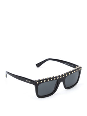 VALENTINO: occhiali da sole - Occhiali da sole in acetato lucido