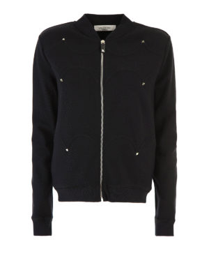 VALENTINO: Sudaderas y suéteres - Sudadera - Negro