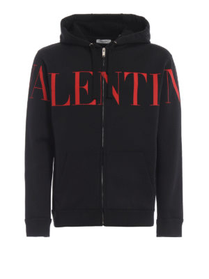 VALENTINO: Felpe e maglie - Felpa con stampa Valentino e zip
