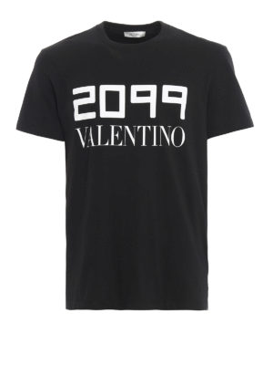 VALENTINO: t-shirts - 2099 Valentino print black T-shirt