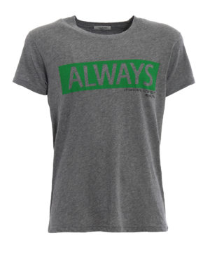 VALENTINO: t-shirt - T-shirt in cotone con stampa Always