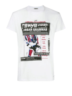 VALENTINO: t-shirt - T-shirt in cotone con stampa Concerts