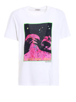 Valentino: t-shirts - Jump from the moon jersey T-shirt
