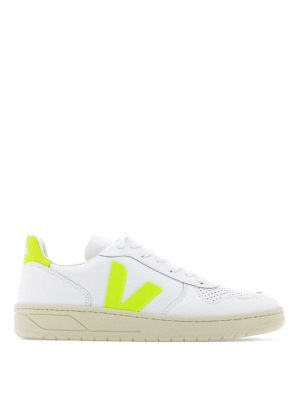 VEJA: trainers - V-10 fluo detailed sneakers