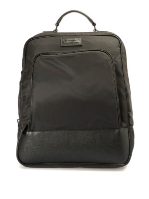 Versace Collection: backpacks - Nylon and leather backpack