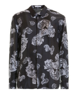 VERSACE COLLECTION: camicie - Camicia in seta con stampa barocca